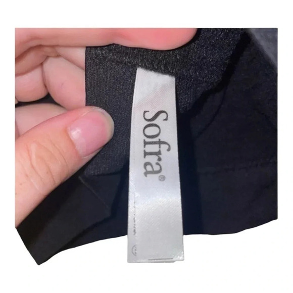 SOFRA INTIMATES FULL SUPPORT BRA REMOVABLE PADDING BLACK IN COLOR SIZE MEDIUM - Picture 8 of 9